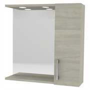 Espejo de baño con mueble de pared simple cm 58 X 16 X H.57
