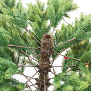 Árbol monte durando 1071 ramas 370 LED verdes cm ø107h180