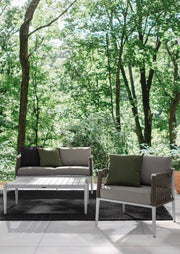 Mesa de centro blanca Calypso 110x60 cm