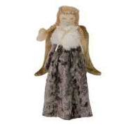 Muñeca de tela gris cm16x7h23