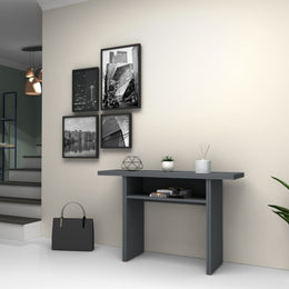 Mesa consola plegable Cemento IKEBANA 120x40x h76 cm