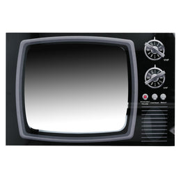 Espejo TV cristal rectangular negro cm60x40