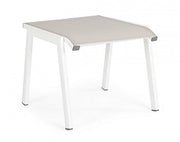 Reposapiés muebles de jardín aluminio blanco Cruise 53 x 51 x 44 cm