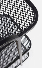 Librería en forma de acero con tres estantes Antracita ELYOT 82x35x h100 cm