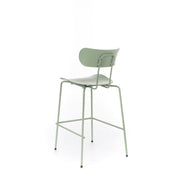Taburete de polipropileno con asiento verde
