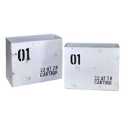 Revistero metálico bristol blanco 1-2cm34,5x15,5h28