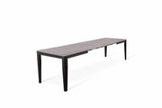 Mesa extensible antracita-negro 90 cm x 156- 316 cm H. 76 cm