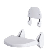 Asiento Plegable de Pared para Personas con Discapacidad Blanco 35x25 cm