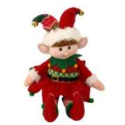 Elfo de tela roja cm15x8h41
