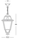 E27 suspensión grafito línea elegancia