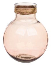 Florero Vt Rattan Rosa Antico H34,5