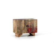 Aparador moderno étnico marrón multicolor cm 81 x 45 xh 75