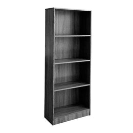 Librería de la oficina del dormitorio gris de pared 60 x 24 x 170 cm