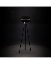 Lámpara de pie Idra en metal rosa y gris STS