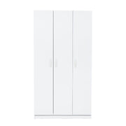 Armario multiusos 3 puertas blanco 90x45x170 cm