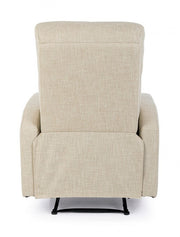Sillón reclinable manual tejido Iris beige