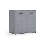 Mueble multiusos en madera de melamina para interiores en gris cemento 90xh80x45 cm