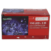 Controlador de luz de alambre 150 led multicolor cm300 al. uso externo fijo