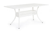 Mesa de exterior Ivrea rectangular blanca 90 x 160 cms