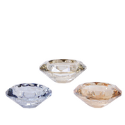 Portacandela en copa de cristal Ø7 cm