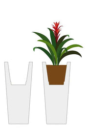 Florero de resina dorada cm ø45h100