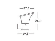 Top E27 aplique belen linea aluminio