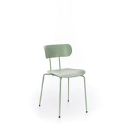 Silla de polipropileno con asiento verde