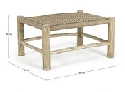 Mesa de jardín de fibra sintética Lampok