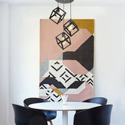 Lámpara colgante Agatha MDL3790 3 cubo negro