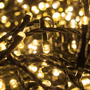 Cadena de luces navideñas para decoraciones exteriores, 500 LED oro