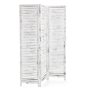 Silla de parantio 3 puertas de madera blanca lechosa 120 x 180 cm