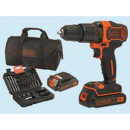 Black+Decker BDCHD18B S32 Taladro inalámbrico - Batería de litio de 18 voltios - 1.5 Ah