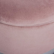 Juego de dos pufs que se pueden abrir gris rosa gris moderno