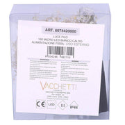 Luz de hilo 160 micro led estrella blanco cálido cm230 fuente de alimentación fija para uso en exteriores