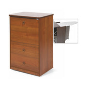 Mueble tabla de planchar Nogal Madera melamínico antiguo 3 cajones cm 44x57xH.89