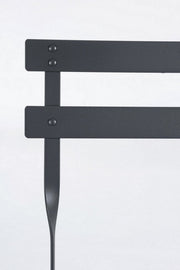 Juego de jardín bistrot antracita mesa y sillas bizzotto