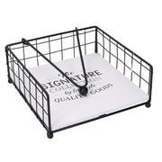 Servilletero de madera blanco cuadrado cm19x19h7