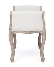 Banco individual clásico de madera y tejido natural Diva