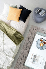 Alfombra gris Delhi 200 x 300 cm