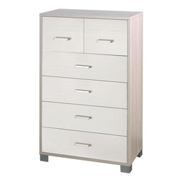Sear Sear Beatter Six Drawes Olmo Bianco 70x41x H112 CM
