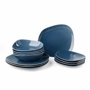 Juego de 12 platos orgánicos Villeroy & boch blu greece