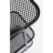 Librería en forma de acero con tres estantes Antracita ELYOT 82x35x h100 cm