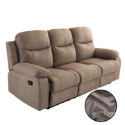 Sofá Chicago 3 plazas reclinable gris plata Ranger 10