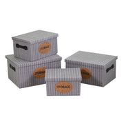 Caja de pañuelos gris rectangular 1-4cm40x30h22