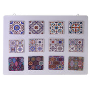 Juego de imanes de metal 12 piezas decoración variada c-expositor cm6x6