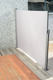 Cortina lateral en tejido gris 300x140 cm