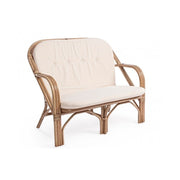 Sofá de exterior en ratán natural GOLF NUEVO 111x80x h89 cm