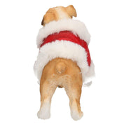 Perro resina con abrigo 14x8h11 cm