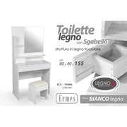 Inodoro blanco moderno con taburetes de portador