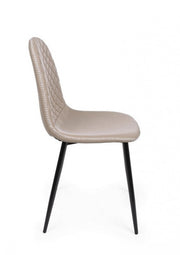 Silla de comedor en polipiel Tortora AMANDA 45x54x h87 cm